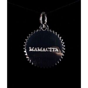 India Hicks Mamacita Charm Womens Silver Heart Pendant Jewelry Retired